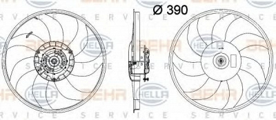 HELLA 8ew351041631 -  Вентилятор, охлаждение двигателя