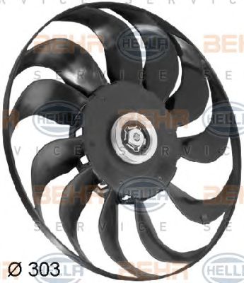 HELLA 8ew351043281 -  Крыльчатка вентилятора, охлаждение двигателя