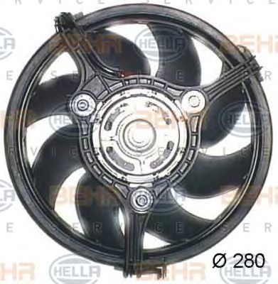 HELLA 8ew351044041 -  Вентилятор, охлаждение двигателя