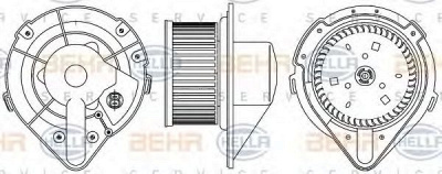 HELLA 8ew351044371 -  Вентилятор салона
