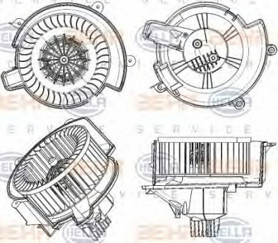 HELLA 8ew351104421 -  Вентилятор салона