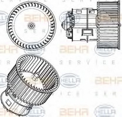 HELLA 8ew351104431 -  Вентилятор салона