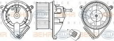 HELLA 8ew351304021 -  Вентилятор салона