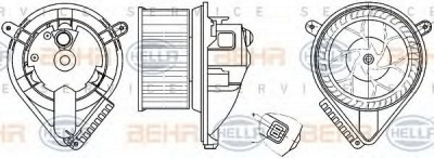 HELLA 8ew351304041 -  Вентилятор салона
