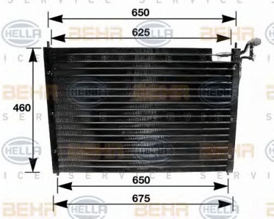 HELLA 8fc351035011 -  Конденсатор, кондиционер