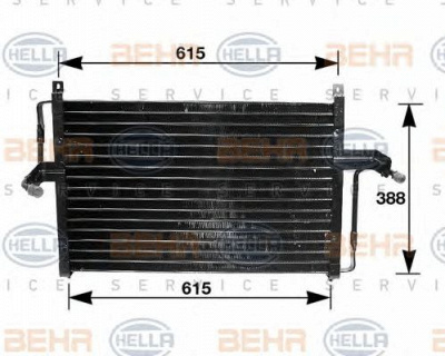 HELLA 8fc351035051 -  Конденсатор, кондиционер