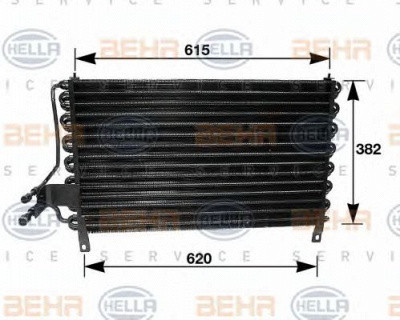 HELLA 8fc351035061 -  Конденсатор, кондиционер