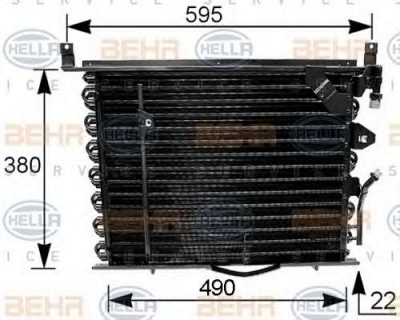 HELLA 8fc351035161 -  Конденсатор, кондиционер