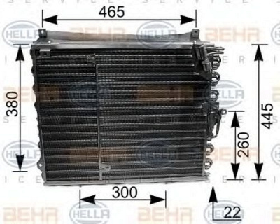 HELLA 8fc351035191 -  Конденсатор, кондиционер
