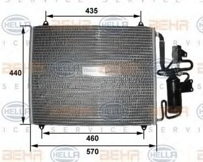 HELLA 8fc351035271 -  Конденсатор, кондиционер