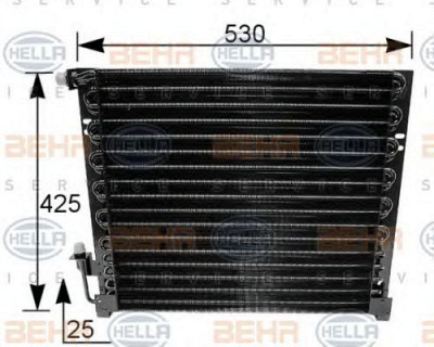 HELLA 8fc351035361 -  Конденсатор, кондиционер