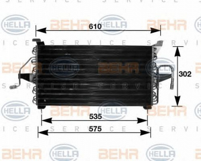 HELLA 8fc351035681 -  Конденсатор, кондиционер