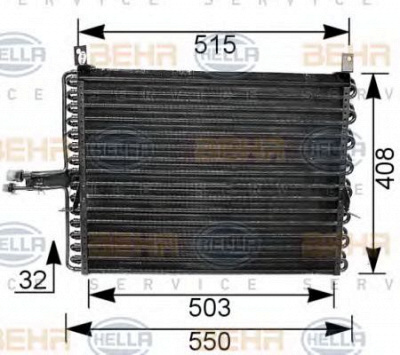 HELLA 8fc351035751 -  Конденсатор, кондиционер