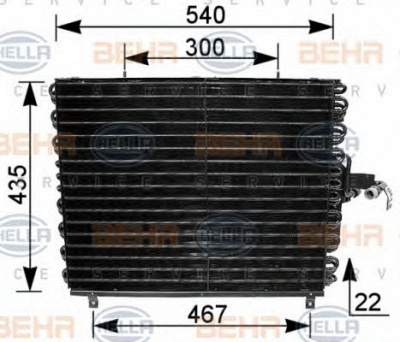HELLA 8fc351035771 -  Конденсатор, кондиционер