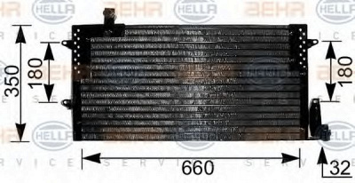 HELLA 8fc351036791 -  Конденсатор, кондиционер