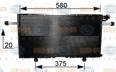 HELLA 8fc351037601 -  Конденсатор, кондиционер
