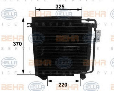 HELLA 8fc351038271 -  Конденсатор, кондиционер