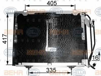 HELLA 8fc351038461 -  Конденсатор, кондиционер