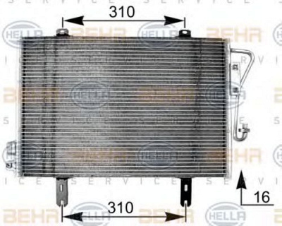 HELLA 8fc351038591 -  Конденсатор, кондиционер