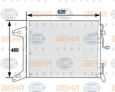 HELLA 8fc351300051 -  Конденсатор, кондиционер