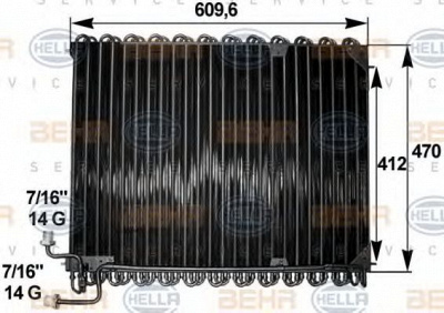HELLA 8fc351300151 -  Конденсатор, кондиционер
