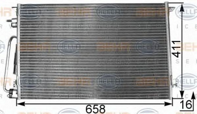 HELLA 8fc351300311 -  Конденсатор, кондиционер