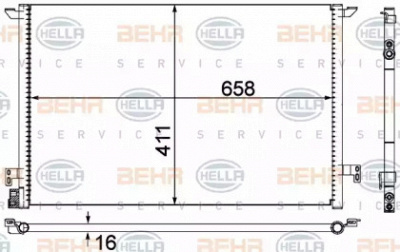 HELLA 8fc351300314 -  Конденсатор, кондиционер