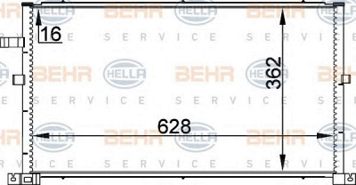 HELLA 8fc351300324 -  Конденсатор, кондиционер