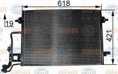 HELLA 8fc351300394 -  Конденсатор, кондиционер