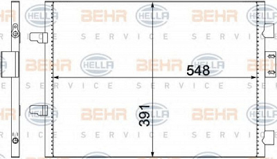 HELLA 8fc351300651 -  Конденсатор, кондиционер