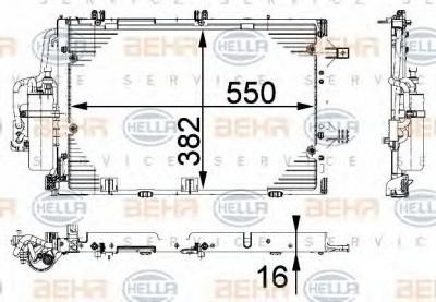HELLA 8fc351301191 -  Конденсатор, кондиционер
