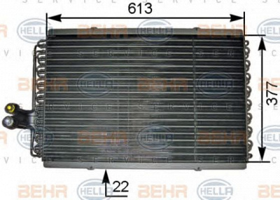 HELLA 8fc351301461 -  Конденсатор, кондиционер