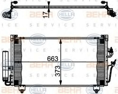 HELLA 8fc351301581 -  Конденсатор, кондиционер