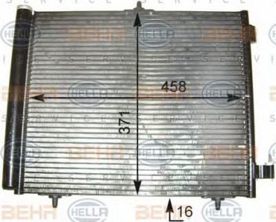 HELLA 8fc351303541 -  Конденсатор, кондиционер