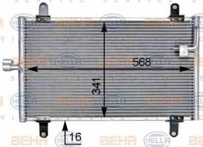 HELLA 8fc351305211 -  Конденсатор, кондиционер
