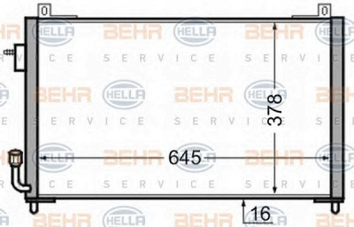 HELLA 8fc351306471 -  Конденсатор, кондиционер