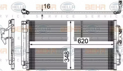 HELLA 8fc351316584 -  Конденсатор, кондиционер