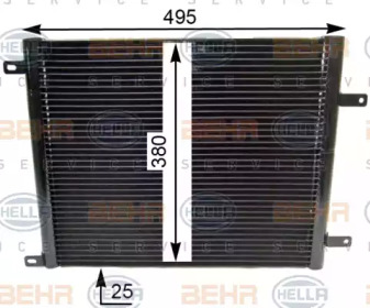 HELLA 8fc351344271 -  Конденсатор, кондиционер
