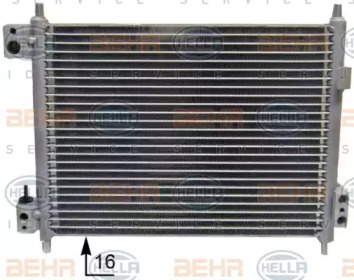 HELLA 8fc351344321 -  Конденсатор, кондиционер