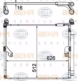 HELLA 8fc351344564 -  Конденсатор, кондиционер