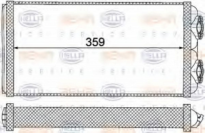 HELLA 8fh351000031 -  Теплообменник, отопление салона