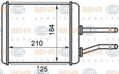 HELLA 8fh351024421 -  Теплообменник, отопление салона