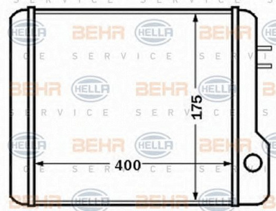 HELLA 8fh351308371 -  Теплообменник, отопление салона