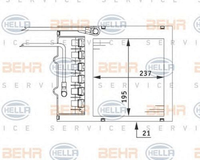 HELLA 8fh351311151 -  Теплообменник, отопление салона
