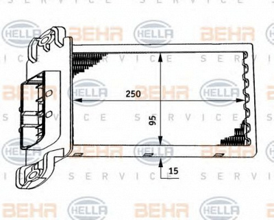 HELLA 8fh351311271 -  Теплообменник, отопление салона