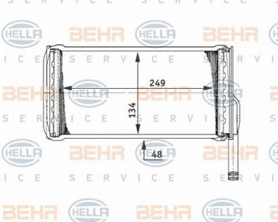 HELLA 8fh351311541 -  Теплообменник, отопление салона