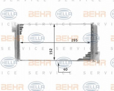 HELLA 8fh351311591 -  Теплообменник, отопление салона