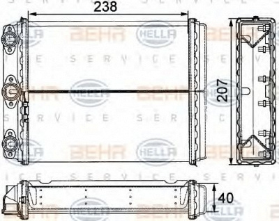 HELLA 8fh351311611 -  Теплообменник, отопление салона