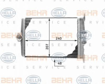 HELLA 8fh351311641 -  Теплообменник, отопление салона