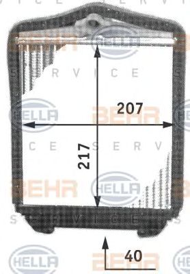 HELLA 8fh351311691 -  Теплообменник, отопление салона